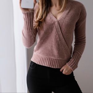 Cozy pink sweater